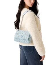 GUESS EVERLEE Mini Bag a spalla / a tracolla misty blue multi - Borse Donna - 4