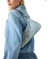 GUESS EVERLEE Borsa a spalla misty blue multi - Borse Donna - 4