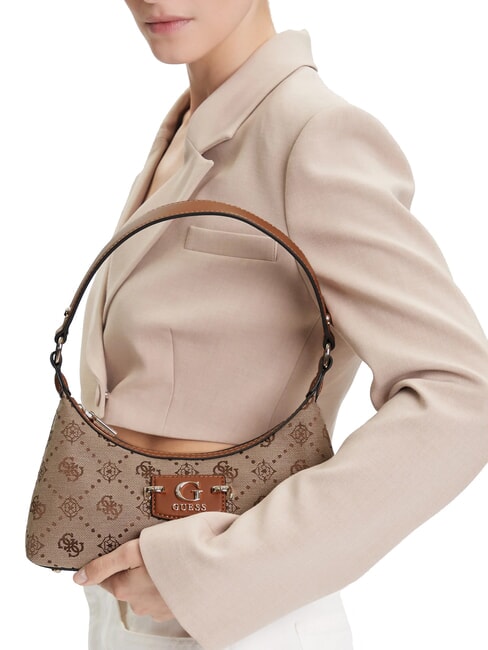 NEDA Borsa a spalla LATTE LOGO - Borse Donna