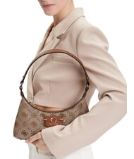 GUESS NEDA Borsa a spalla LATTE LOGO - Borse Donna - 4