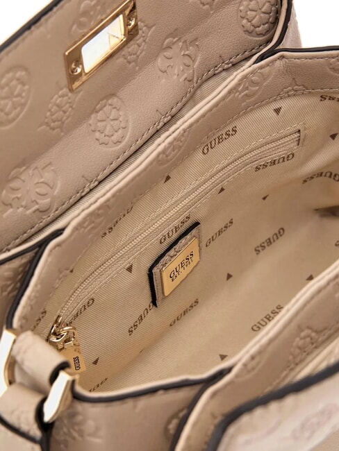 PHOEBE  Mini Bag a tracolla simply taupe logo - Borse Donna