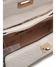 GUESS PHOEBE  Mini Bag a tracolla off white logo - Borse Donna - 4