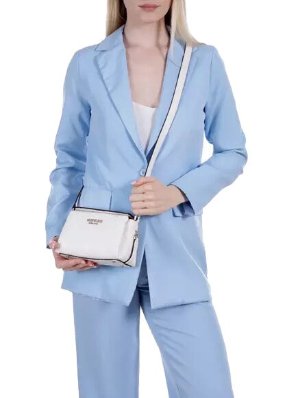 PHOEBE  Mini Bag a tracolla off white logo - Borse Donna