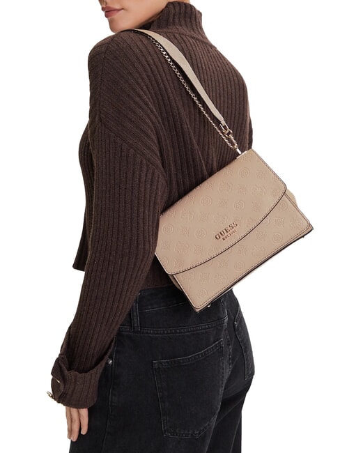 PHOEBE Borsetta a tracolla simply taupe logo - Borse Donna