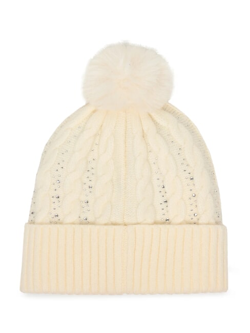KNITTED Cappello pom pom white - Cappelli