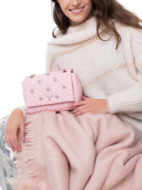 EVERLEE Borsa trapuntata convertible con applicazioni rose water - Borse Donna