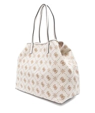 GUESS NEDA Borsa a spalla off white logo - Borse Donna - 2