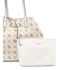 GUESS NEDA Borsa a spalla off white logo - Borse Donna - 3