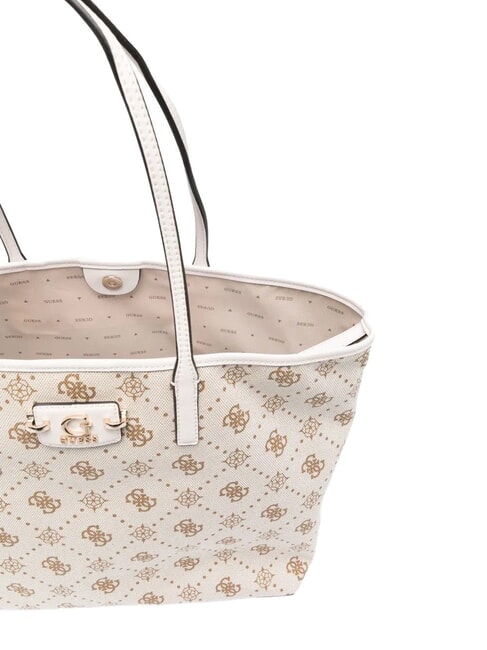 NEDA Borsa a spalla off white logo - Borse Donna