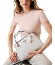 GUESS NOELLE 2 Borsa a mano, con tracolla white logo - Borse Donna - 5