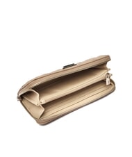 GUESS GIULLY 2 Portafoglio grande trapuntato con zip BEIGE - Portafogli Donna - 2