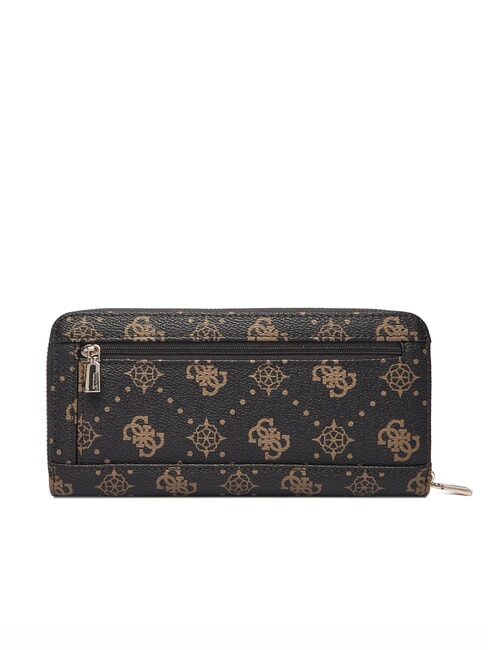 SILIA Portafoglio zip around espresso logo - Portafogli Donna