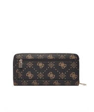 GUESS SILIA Portafoglio zip around espresso logo - Portafogli Donna - 3