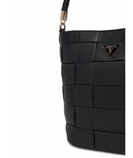 GUESS MAYLEE Mini Secchiello a tracolla NERO - Borse Donna - 4