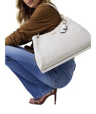 GUESS MIREMA Borsa a spalla white multi - Borse Donna - 4