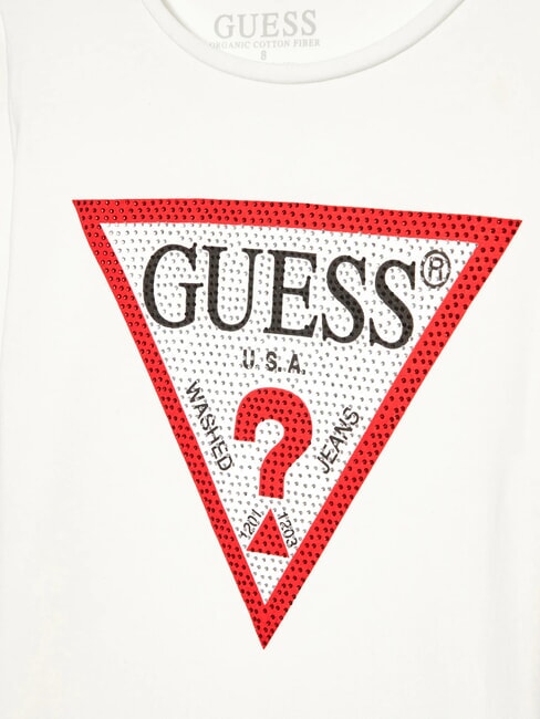 KIDS T-shirt manica lunga con strass salt white - T-shirt Bambino