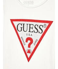 GUESS KIDS T-shirt manica lunga con strass salt white - T-shirt Bambino - 3