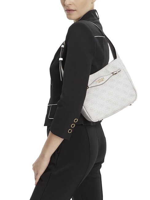 KATYA Borsa a spalla white logo - Borse Donna