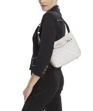 GUESS KATYA Borsa a spalla white logo - Borse Donna - 4