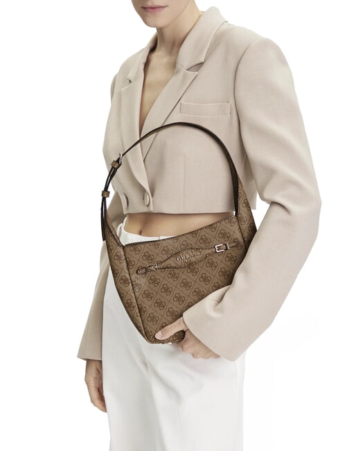 KATYA Borsa a spalla LATTE LOGO - Borse Donna