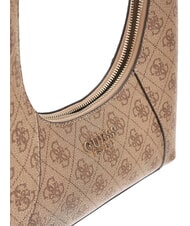 GUESS CALISTA Borsa a spalla LATTE LOGO - Borse Donna - 5