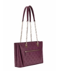 GUESS TISHA Borsa a spalla wine logo - Borse Donna - 2