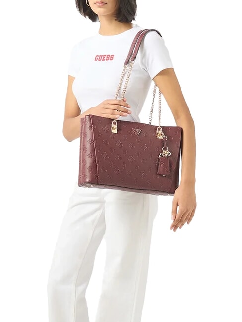 TISHA Borsa a spalla wine logo - Borse Donna