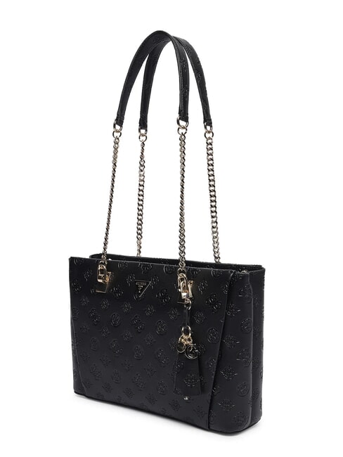 TISHA Borsa a spalla black logo - Borse Donna