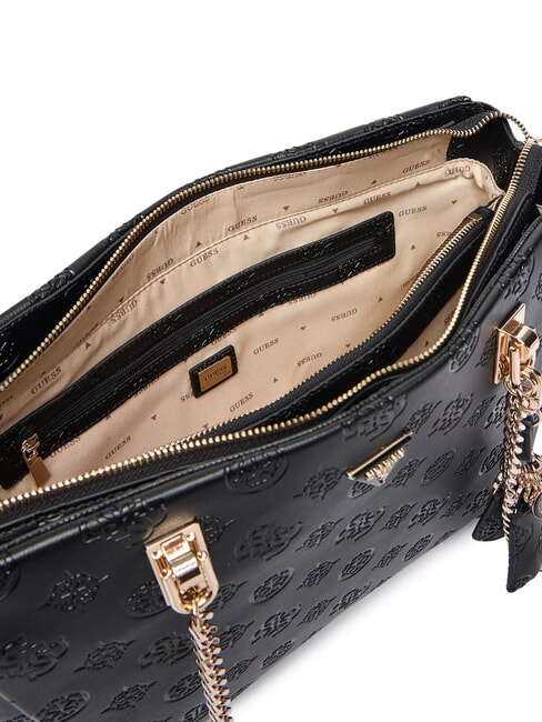 TISHA Borsa a spalla black logo - Borse Donna