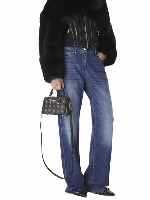 SILIA Micro Bag a mano, con tracolla espresso logo - Borse Donna