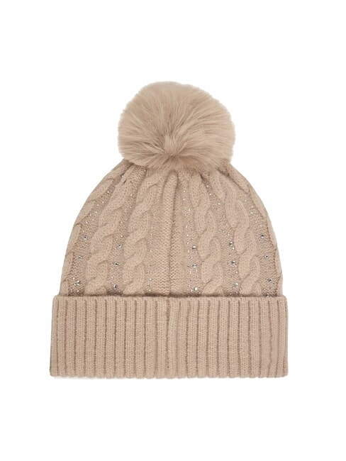 KNITTED Cappello pom pom ROSE - Cappelli