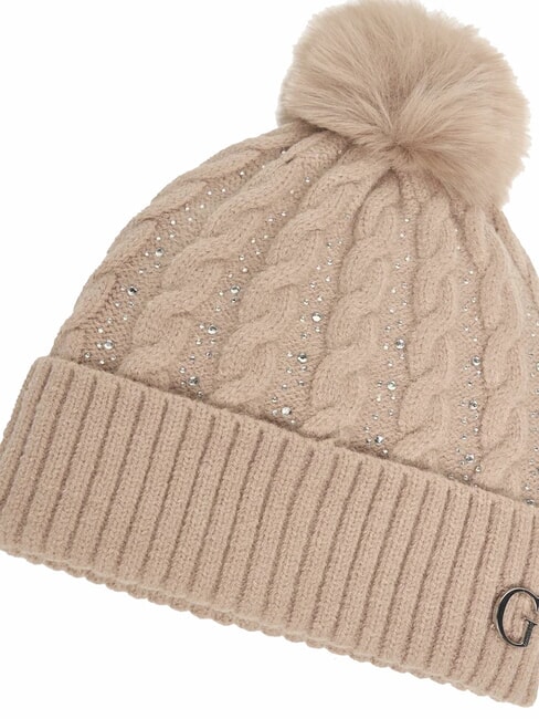 KNITTED Cappello pom pom ROSE - Cappelli