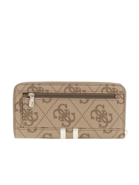 LAUREL 2 Portafoglio grande zip around LATTE LOGO - Portafogli Donna