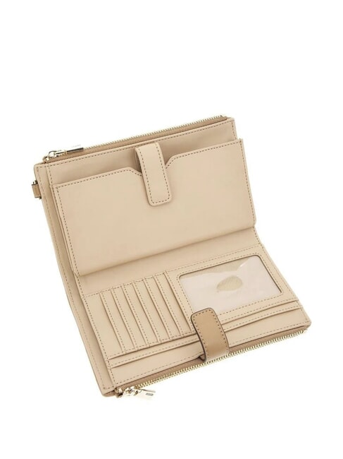 VALLA Portafoglio grande trapuntato BEIGE - Portafogli Donna