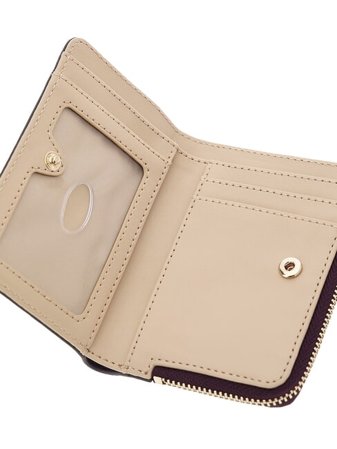 LAUREL 2 Portafoglio medio zip around wine logo - Portafogli Donna