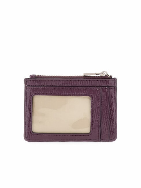 IDRA Portacarte piatto con zip wine - Portafogli Donna