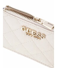 GUESS IDRA Portacarte piatto con zip STONE - Portafogli Donna - 3