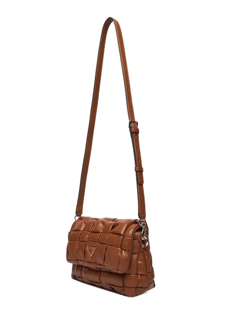MARION Borsa a spalla intrecciata con tracolla COGNAC - Borse Donna