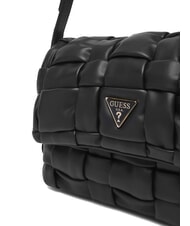 GUESS MARION Borsa a spalla intrecciata con tracolla NERO - Borse Donna - 3