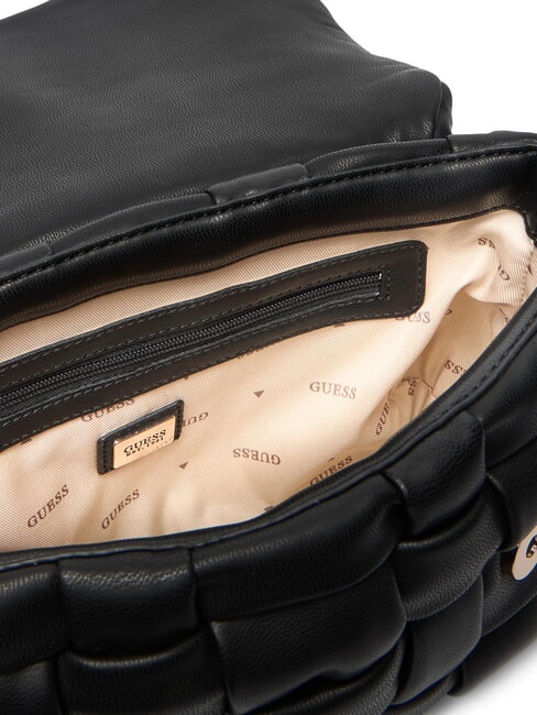 MARION Borsa a spalla intrecciata con tracolla NERO - Borse Donna