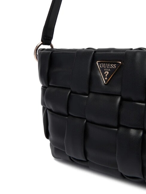 MARION Borsa intrecciata a spalla NERO - Borse Donna