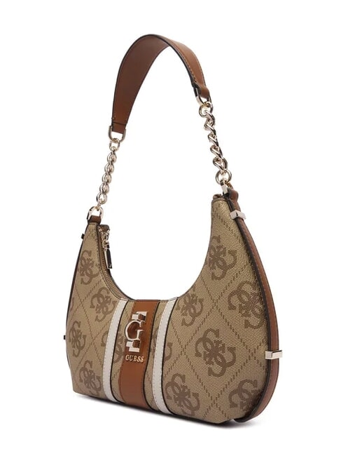 ERENIA Borsa a spalla logo 4G all over LATTE LOGO - Borse Donna