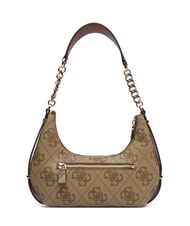 GUESS ERENIA Borsa a spalla logo 4G all over LATTE LOGO - Borse Donna - 4