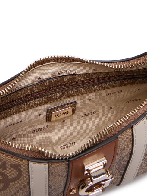 ERENIA Borsa a spalla logo 4G all over LATTE LOGO - Borse Donna