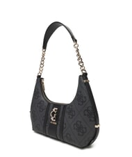 GUESS ERENIA Borsa a spalla logo 4G all over coal - Borse Donna - 2