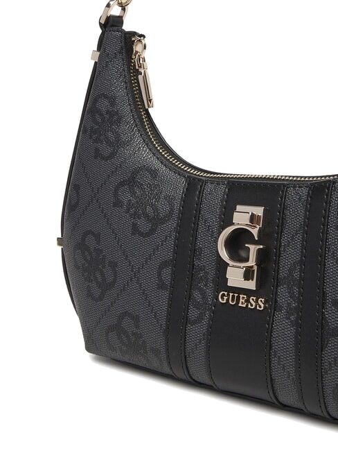 ERENIA Borsa a spalla logo 4G all over coal - Borse Donna