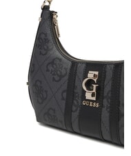 GUESS ERENIA Borsa a spalla logo 4G all over coal - Borse Donna - 3