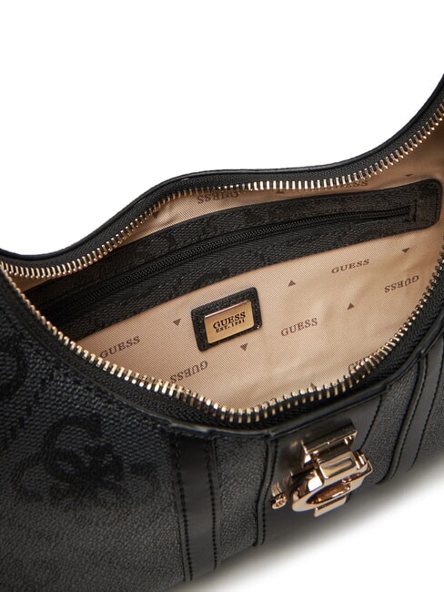 ERENIA Borsa a spalla logo 4G all over coal - Borse Donna