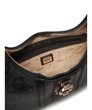 GUESS ERENIA Borsa a spalla logo 4G all over coal - Borse Donna - 6