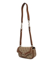 GUESS DEA Borsa piccola a tracolla con flap LATTE LOGO - Borse Donna - 2